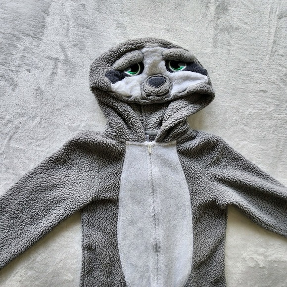 Sloth Costume kids size 7 to 8‎ years Sherpa Fuzzy Halloween Dress Up Boy Girl - Picture 11 of 16